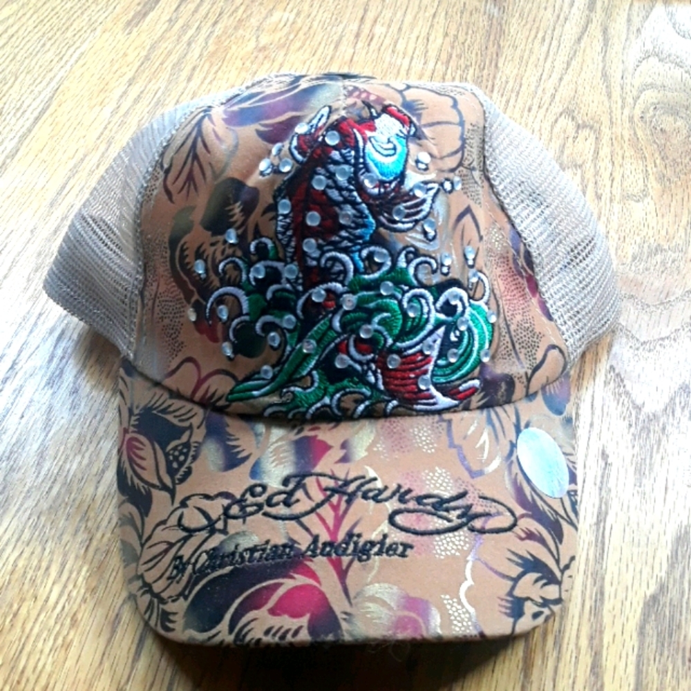 NBW DON ED HARDY VINTAGE FISH HAT
